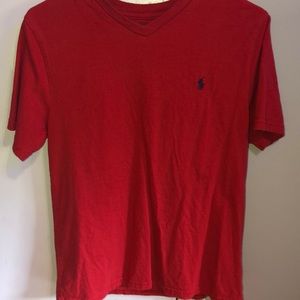Red Polo Shirt Big Boys M